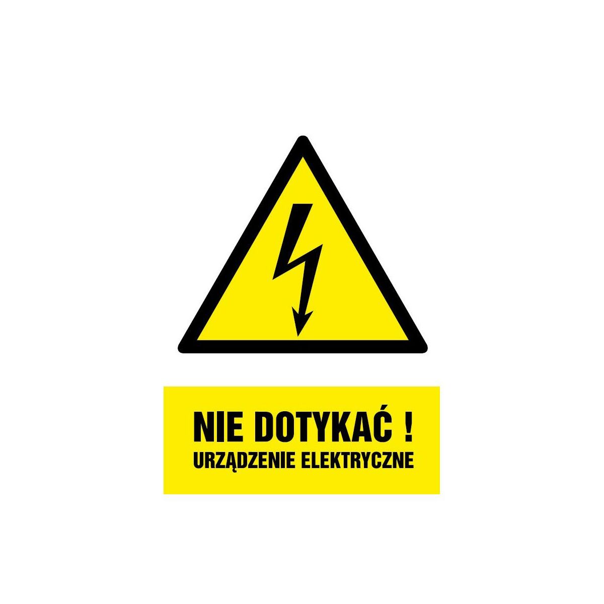 Tablica informacyjna 'Urządzenie elektryczne' 14.8x21 cm
