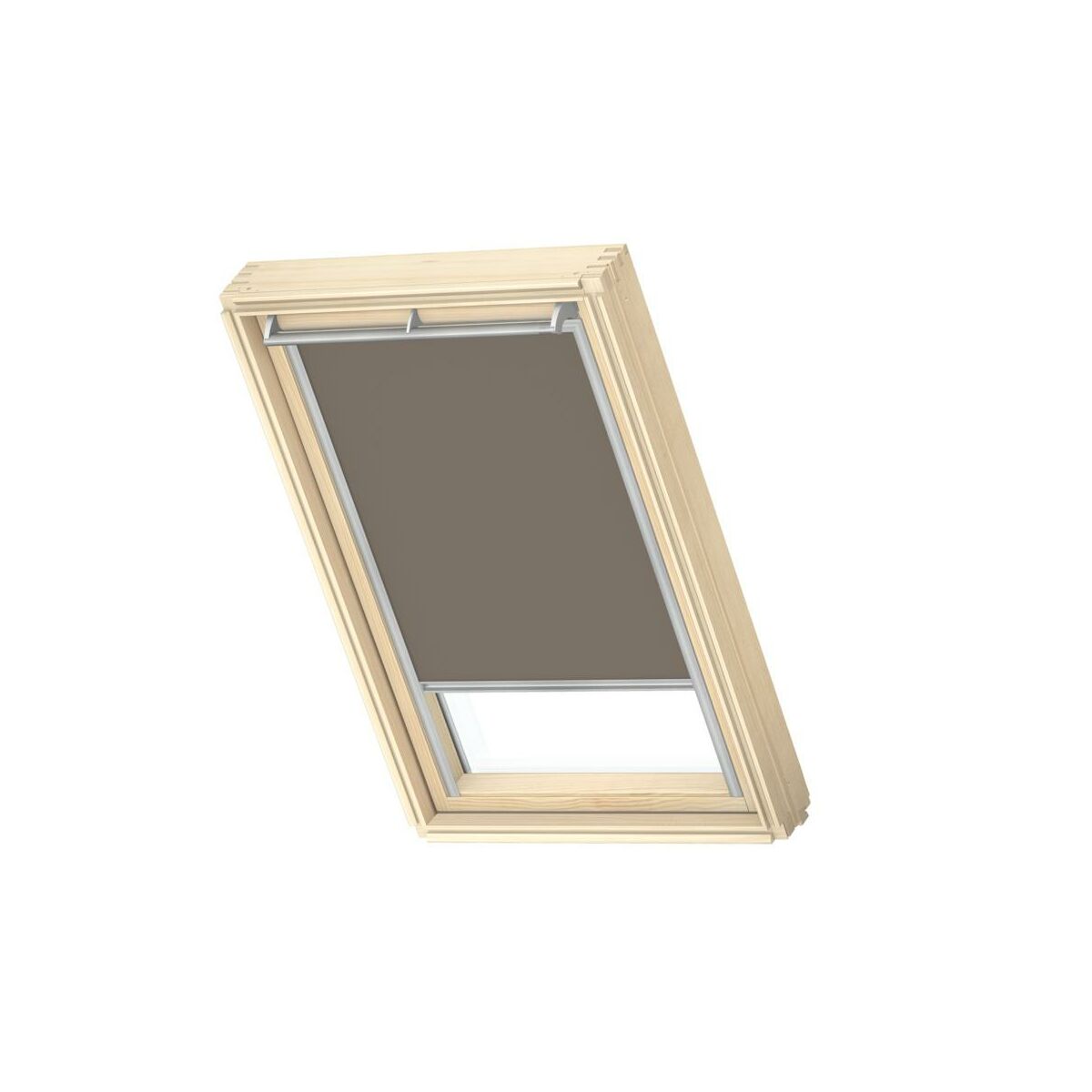 Roleta zaciemniająca do okna dachowego 78x140 cm szara z aluminiową ramą Velux