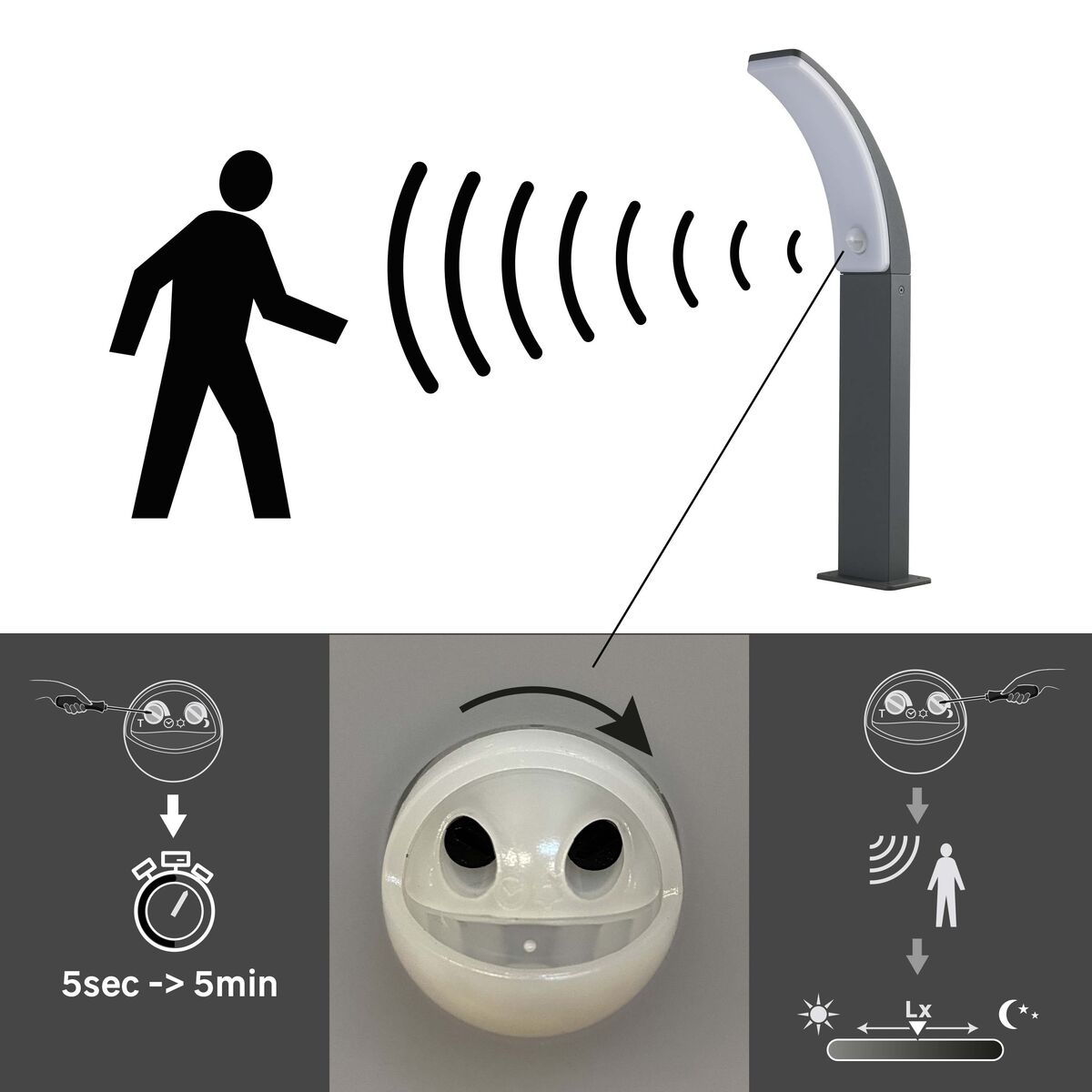 Lampa ogrodowa New Lakko IP44 LED Inspire - Leroy Merlin