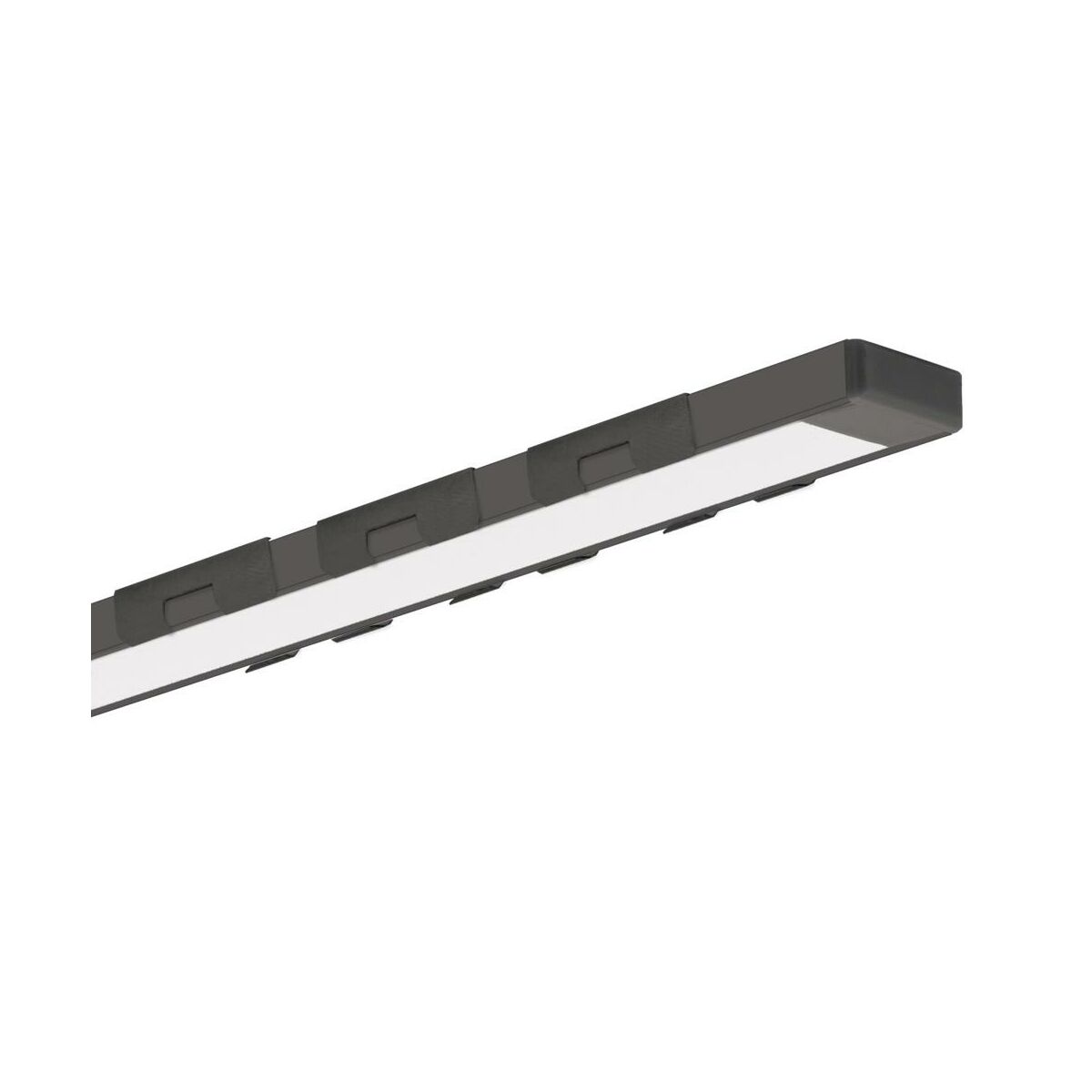 Profil aluminiowy do taśm LED czarny 2 m Kluś