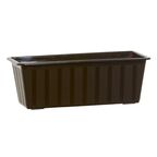 Skrzynka balkonowa 100 x 18 cm plastikowa brązowa AGRO IS1000 R222 PROSPERPLAST