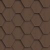 Gont bitumiczny HEXAGONALNY Brązowy 3 m2 IZOLMAT