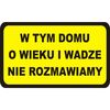 Naklejka na drzwi W tym domu