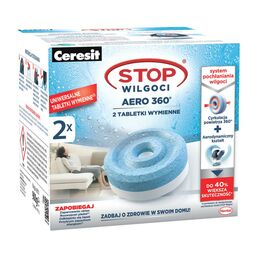 Tabletka wymienna 2 szt. do pochłaniacza wilgoci STOP WILGOCI AERO 360 CERESIT