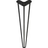 Noga meblowa METALOWA 71 cm CZARNA