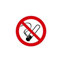 Znak informacyjny 'Palenie tytoniu zabronione' 15x15 cm