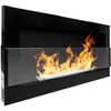 Biokominek 900X400 czarny SZYBA