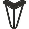 Noga meblowa METALOWA 15 cm CZARNA