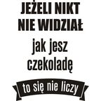Samoprzylepne hasło welurowe JEŻELI NIKT CIĘ NIE WIDZIAŁ 32 x 19 cm SPLENDID