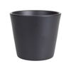 Osłonka na doniczkę 28 cm ceramiczna szara CERMAX