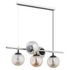 Lampa wisząca Ginger chrom / czarna 5 x E14 Alfa