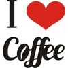 Naklejka I LOVE COFFEE