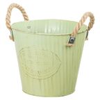 Osłonka metalowa 15 cm zielona WIADERKO KAEMINGK