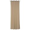 Zasłona gotowa ELEMA kolor Taupe 140 x 280 cm Kółka 205 g/m² INSPIRE