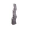 Wazon ceramiczny ZYGZAK wys. 30 cm szary