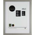 Ramka na zdjęcia MILO 24 x 30 cm srebrna MDF INSPIRE