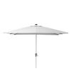 Parasol ogrodowy 285 x 285 cm SONORA z oświetleniem LED biały kwadratowy NATERIAL