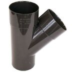 Trójnik rynnowy 80 mm/45° Brązowy SCALA PLASTICS