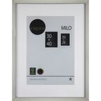 Ramka na zdjęcia MILO 30 x 40 cm srebrna MDF INSPIRE