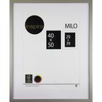 Ramka na zdjęcia MILO 40 x 50 cm srebrna MDF INSPIRE