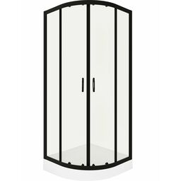 Kabina prysznicowa z brodzikiem Kama Black 80 x 80 Liveno