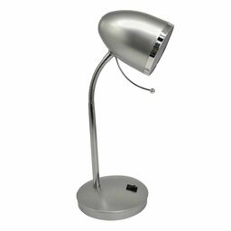 Lampa biurkowa Nae srebrna E27 Inspire