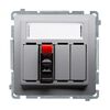 Gniazdo głośnikowe pojedyncze BASIC MODUŁ inox KONTAKT SIMON