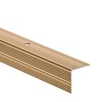 Profil schodowy obustronnie ryflowany 180 cm złoty EASY LINE