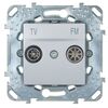 Gniazdo RTV końcowe UNICA aluminium SCHNEIDER ELECTRIC