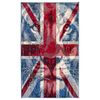 Dywan POP ART niebieski i czerwony 165 x 235 cm wys. runa 7 mm IZRAEL