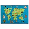Dywan MAPA niebieski 100 x 150 cm wys. runa 3 mm INSPIRE