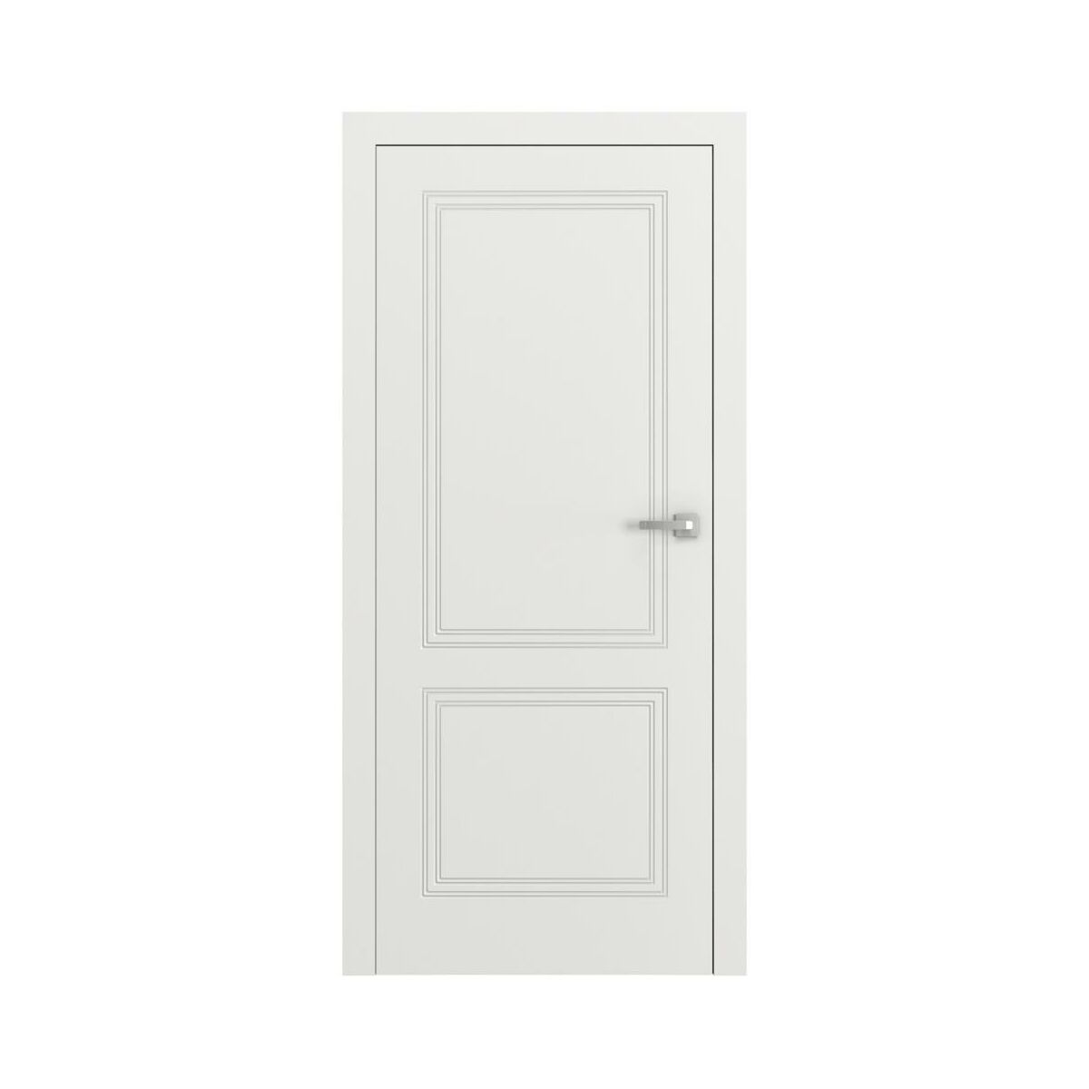 Drzwi wewnętrzne pełne bezprzylgowe Vector V Białe 80 Lewe Porta