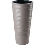 Doniczka plastikowa 40 cm beżowa SAHARA SLIM FORM-PLASTIC