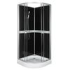 Kabina prysznicowa 90 x 90 cm KERRA CLASSIC 90 black