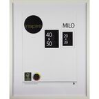 Ramka na zdjęcia Milo 40 x 50 cm biała MDF Inspire
