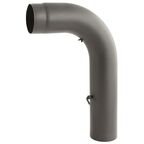 Kolano gięte wysokie z szybrem i rewizją KGSR150/90-CZ2/W CZARNE 150 mm DARCO