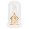 Kościół w szkle 19.5 x 12 cm z oświetleniem LED