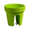 Doniczka balkonowa 24.5 x 24.5 cm plastikowa zielona LOFLY RAILING PROSPERPLAST