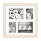Multiramka MALMO na 4 zdjęcia 45 x 45 cm kremowa MDF