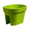 Doniczka balkonowa 39.6 x 39.6 cm plastikowa zielona LOFLY RAILING PROSPERPLAST