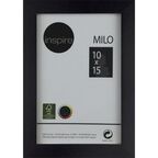 Ramka na zdjęcia Milo 10 x 15 cm czarna MDF Inspire