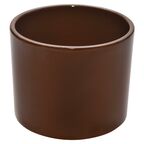 Osłonka ceramiczna 23 cm brązowa WALEC CERAMIK