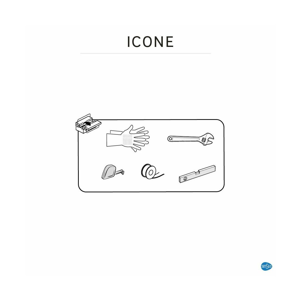 Bateria prysznicowa chrom Icone Sensea