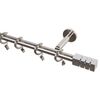 Karnisz TERSO 160 cm pojedynczy nikiel 19 mm metalowy