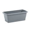 Skrzynka balkonowa 39.2 x 18 cm plastikowa szara z podstawką ISE400P PROSPERPLAST