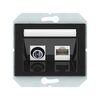 Gniazdo RTV/SAT VILMA TVL03-02STEEL STALOWY DPM