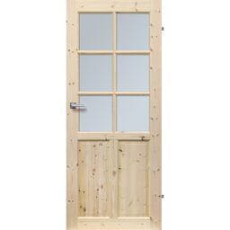 Drzwi wewnętrzne drewniane pokojowe Londyn Lux 80 Prawe Radex