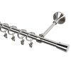 Karnisz VIGO 240 cm pojedynczy chrom 16 mm metalowy INSPIRE