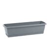 Skrzynka balkonowa 59 x 18.4 cm plastikowa szara z podstawką ISE600P PROSPERPLAST
