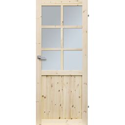 Drzwi wewnętrzne drewniane pokojowe Eko 80 Prawe Radex